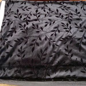 Large black velvet wrap 78”x24”